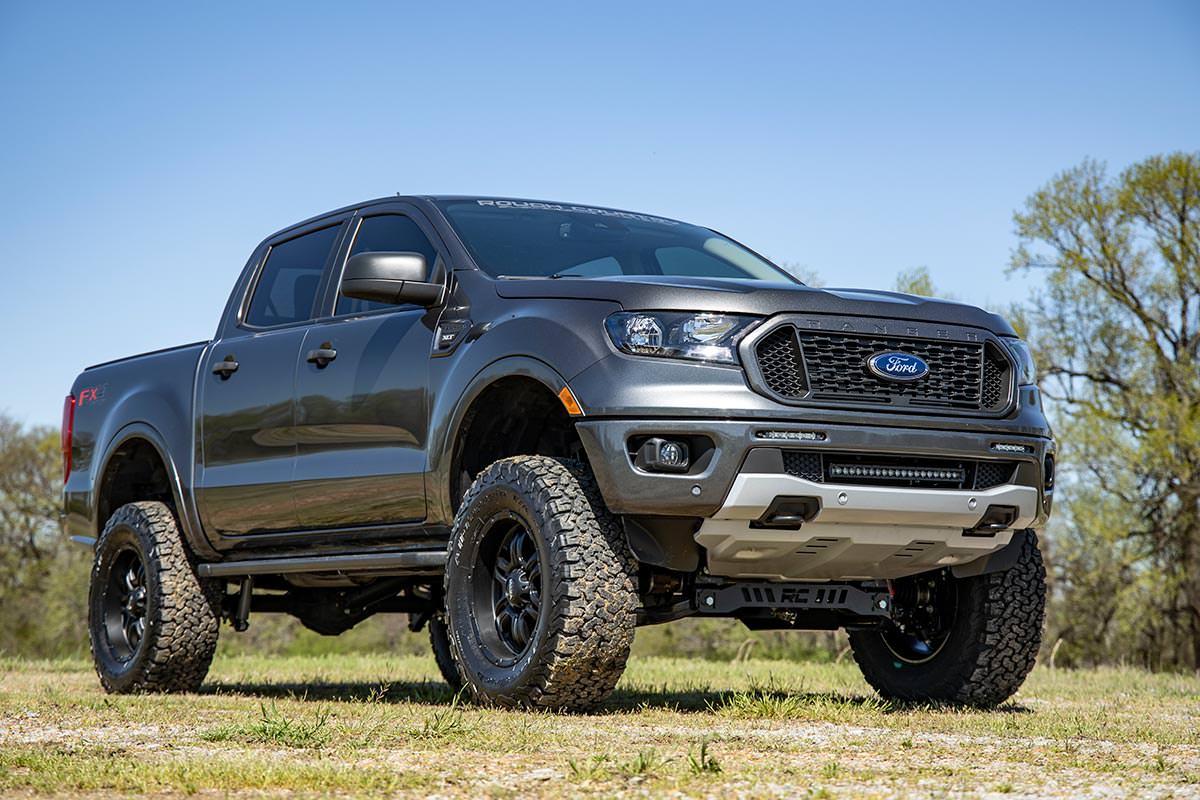 Rough Country - LED Light Kit - Bumper Mount - 20" Black Single Row - Ford Ranger (19-23) - Image 6