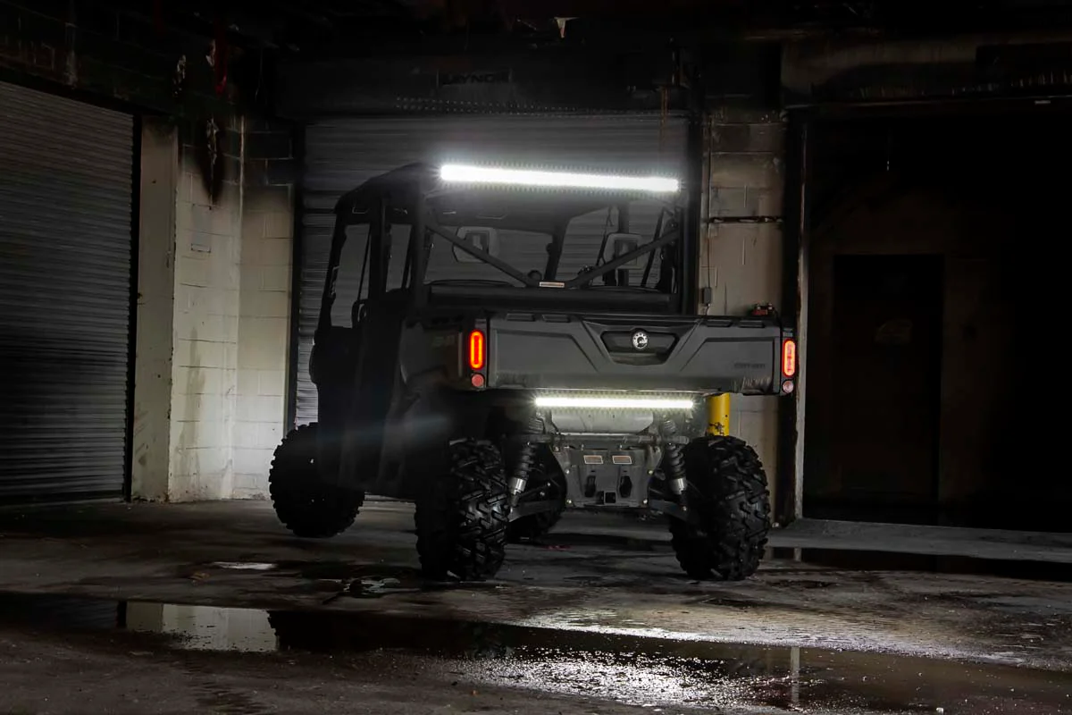 Rough Country - LED Light Kit - Cab Mount - 50" Black Dual Row - Can-Am Defender MAX HD10 - Image 2
