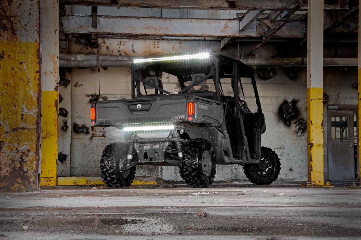 Rough Country - LED Light Kit - Cab Mount - 50" Black Dual Row - Can-Am Defender MAX HD10 - Image 3