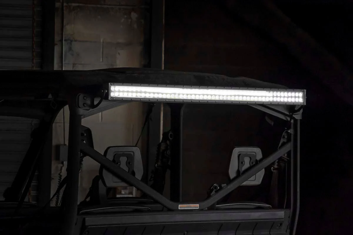 Rough Country - LED Light Kit - Cab Mount - 50" Black Dual Row - Can-Am Defender MAX HD10 - Image 4