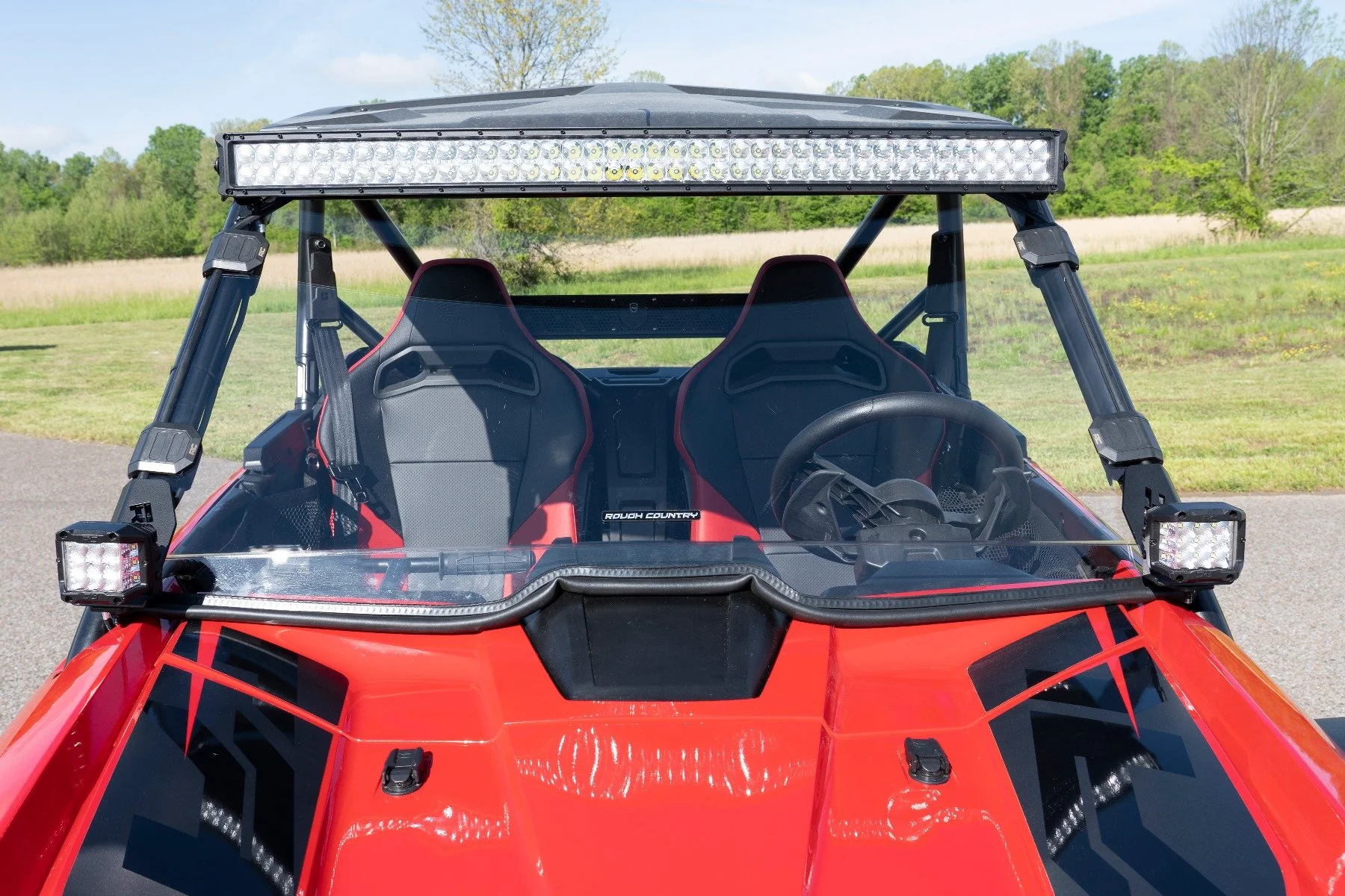 Rough Country - LED Light Kit - Cage Mount - 2" Black Pair - White DRL - Honda Talon 1000 - Image 5