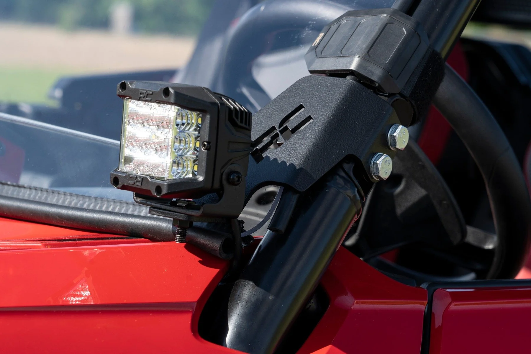 Rough Country - LED Light Kit - Cage Mount - 2" Chrome Pair - Wide Angle - Honda Talon 1000 - Image 6