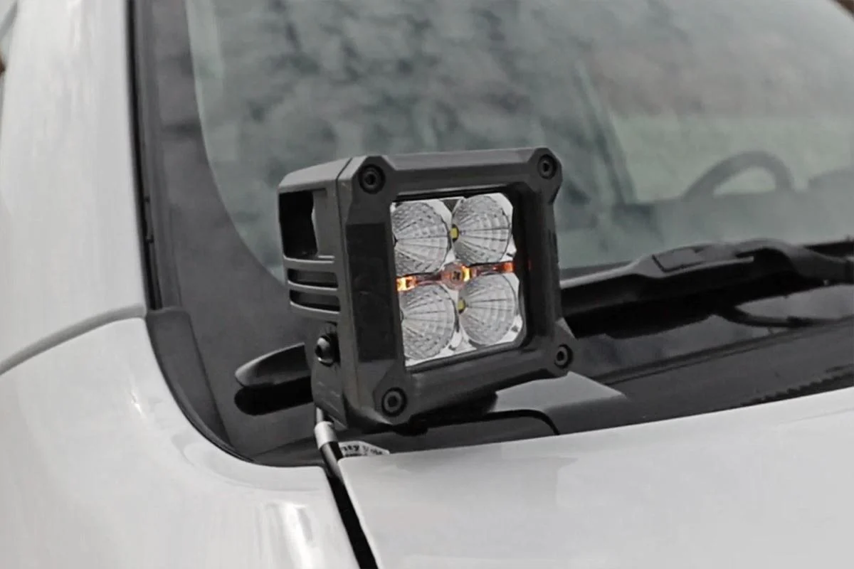 Rough Country - LED Light Kit - Ditch Mount - 3" Chrome Wide Angle Pair - Image 2