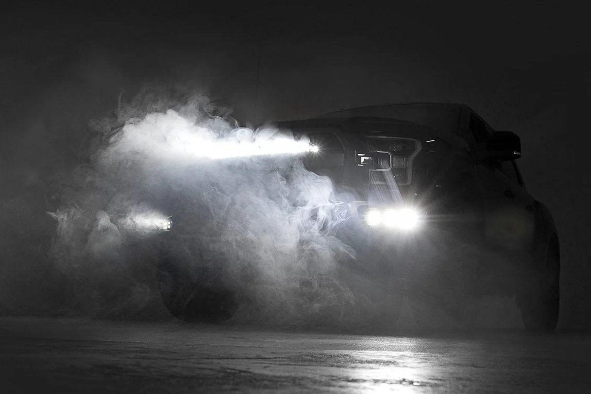 Rough Country - LED Light Kit - Fog Mount - Triple 2" Black Pair - Ford Raptor 4WD (17-20) - Image 6