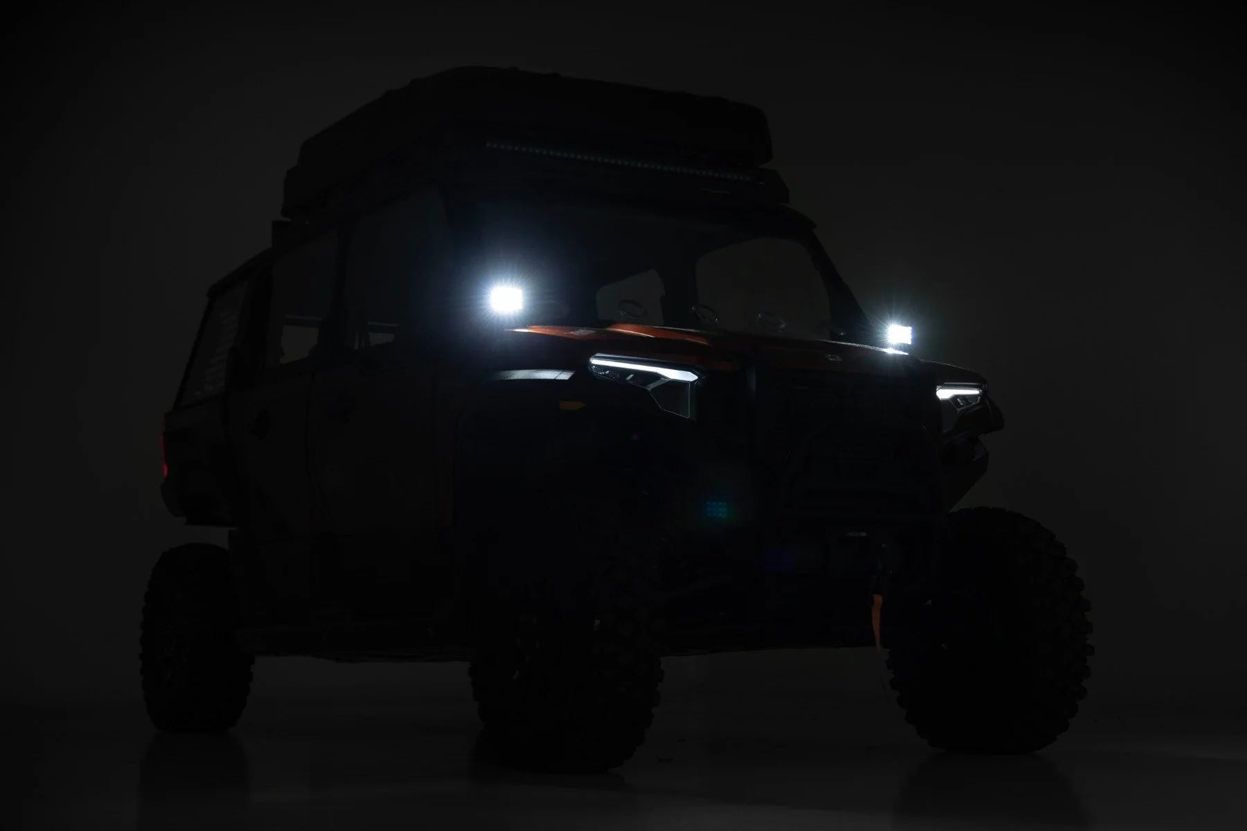 Rough Country - LED Light Kit - Front Mount - 2" Black Pair - Polaris XPEDITION ADV 5 - Image 6