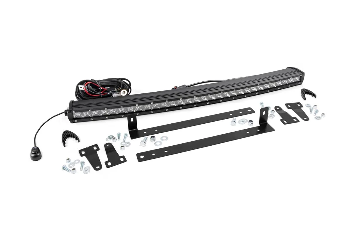 Rough Country - LED Light Kit - Grille Mount - 30" Chrome Single Row - Ford F-150 (09-14)