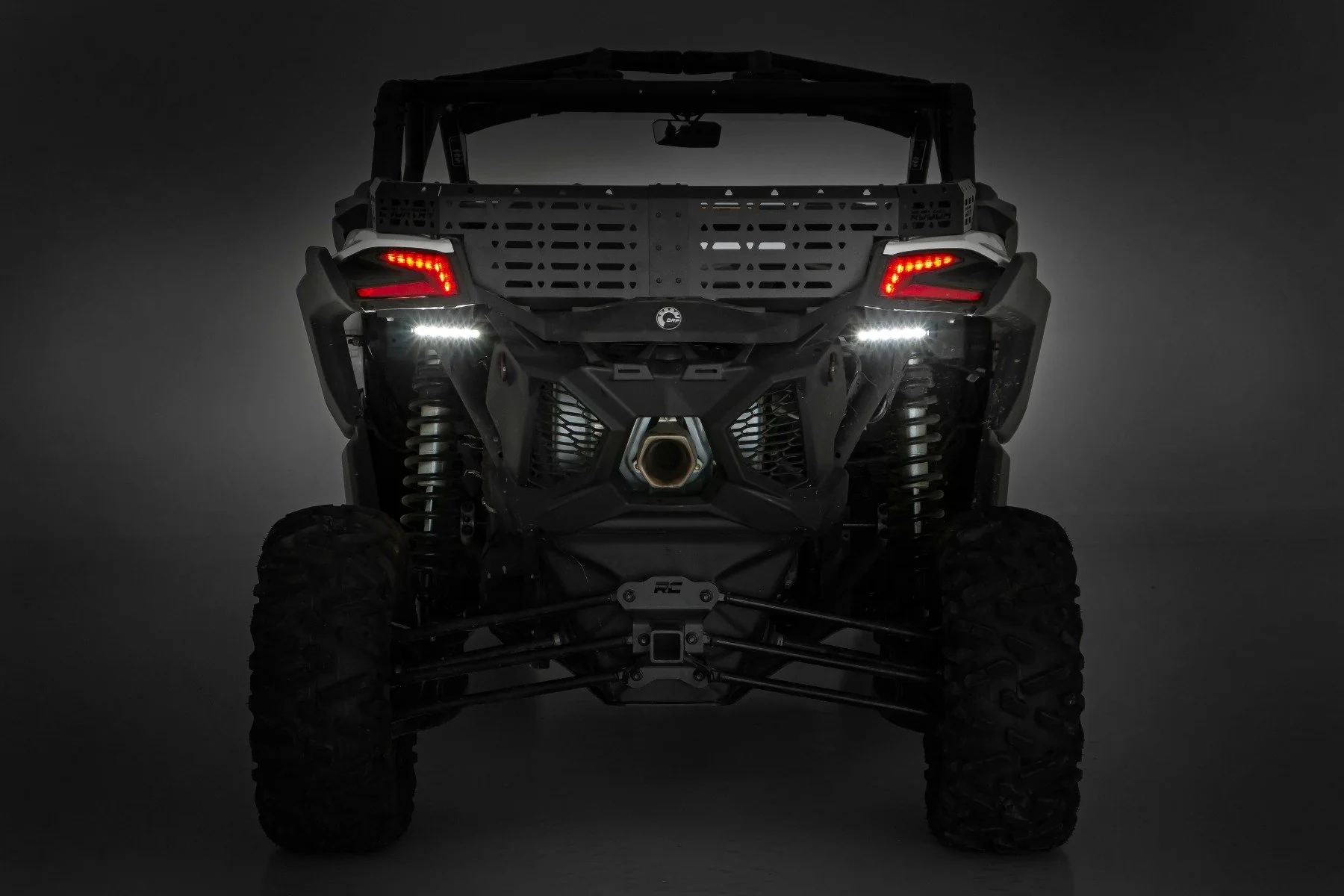 Rough Country - LED Light Kit - Tail Light Mount - 6" Black Slimline Pair - Can-Am Maverick X3 - Image 3