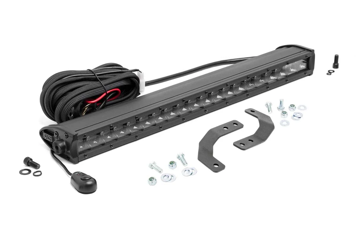 Rough Country - LED Light Kit - Under Bed Mount - 20" Black Single Row - Polaris Ranger XP 1000 - Image 2