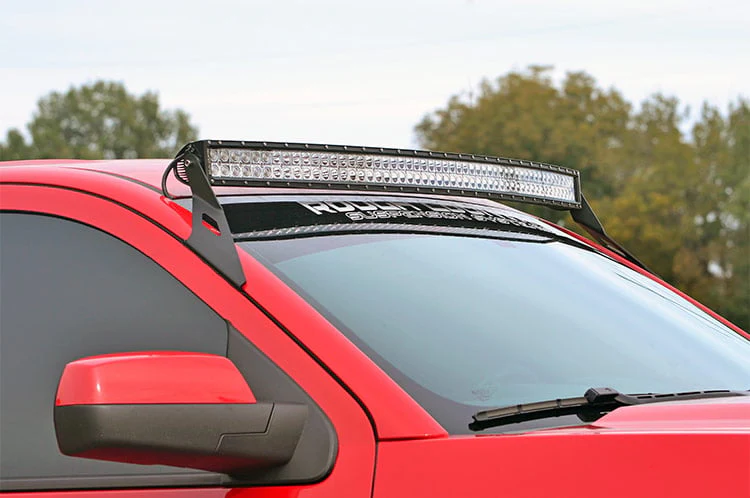 Rough Country - LED Light Mount - Upper Windshield - 54" Curved - Chevy/GMC SUV 1500 (15-20) - Image 2
