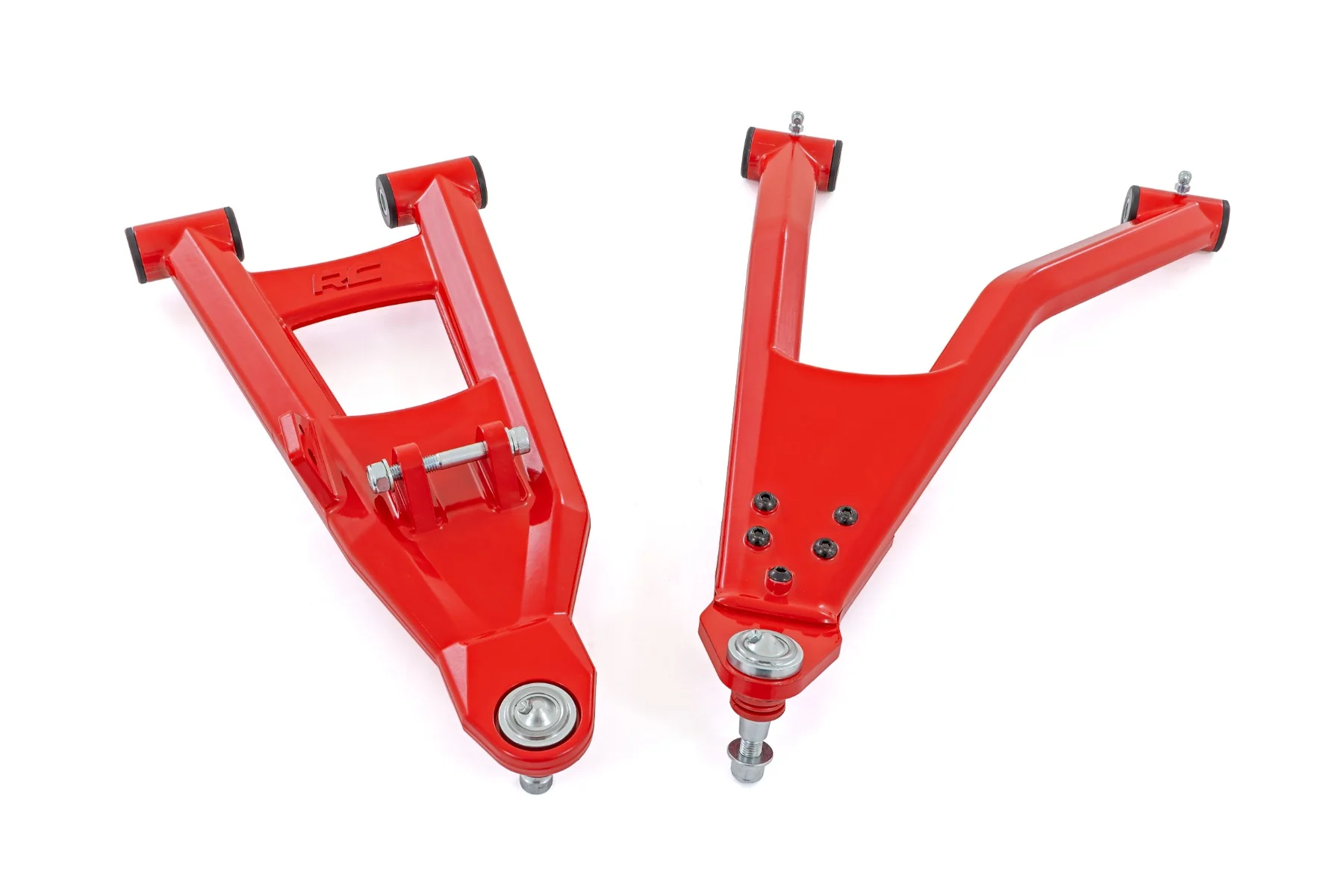 Rough Country - Red Aluminum Control Arms - 2" Forward Offset - Polaris Ranger XP 1000 - Image 4