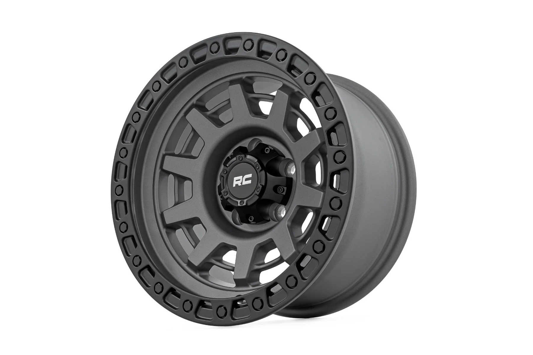 Rough Country - Rough Country 85 Series Wheel/One-Piece/Gunmetal Gray/Black/15x8/5x4.5/-19mm - Image 3