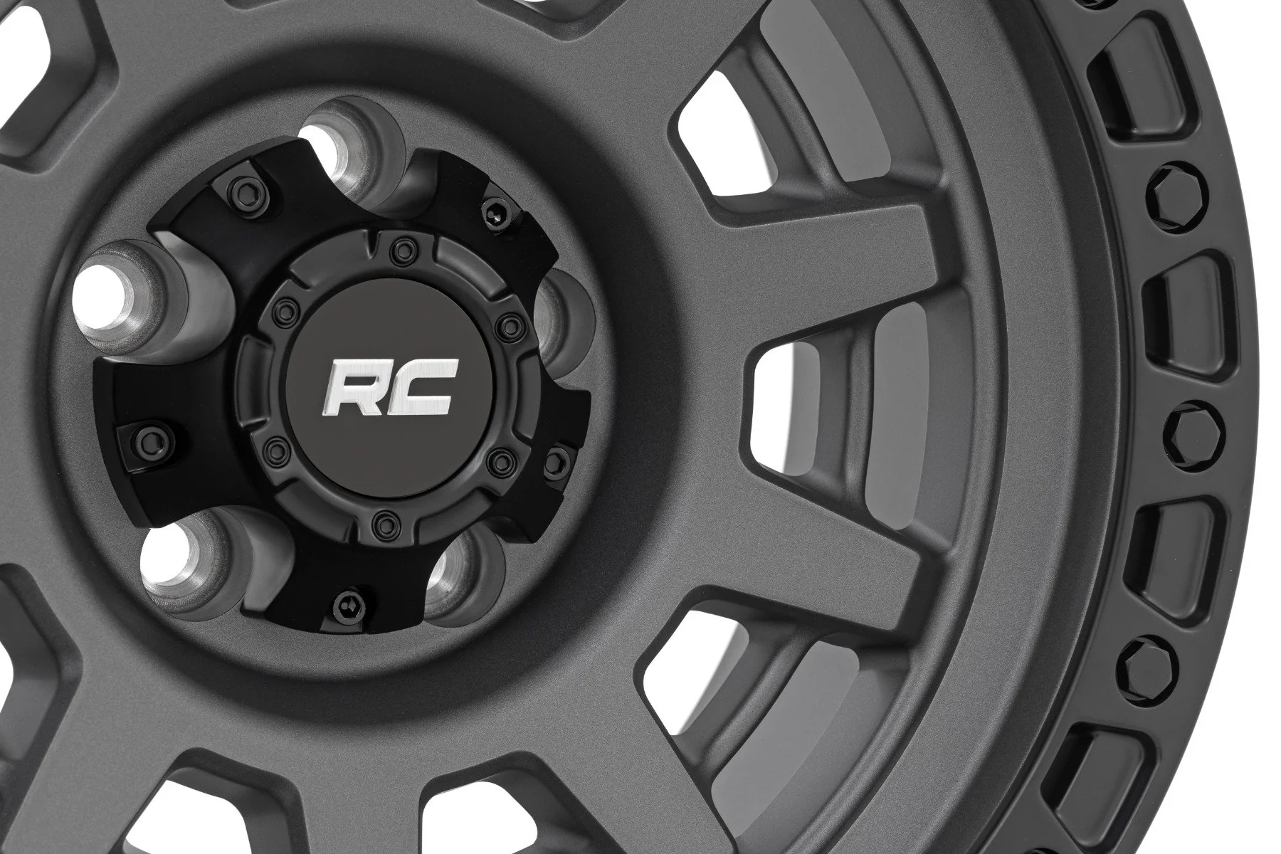Rough Country - Rough Country 85 Series Wheel/One-Piece/Gunmetal Gray/Black/15x8/5x4.5/-19mm - Image 5