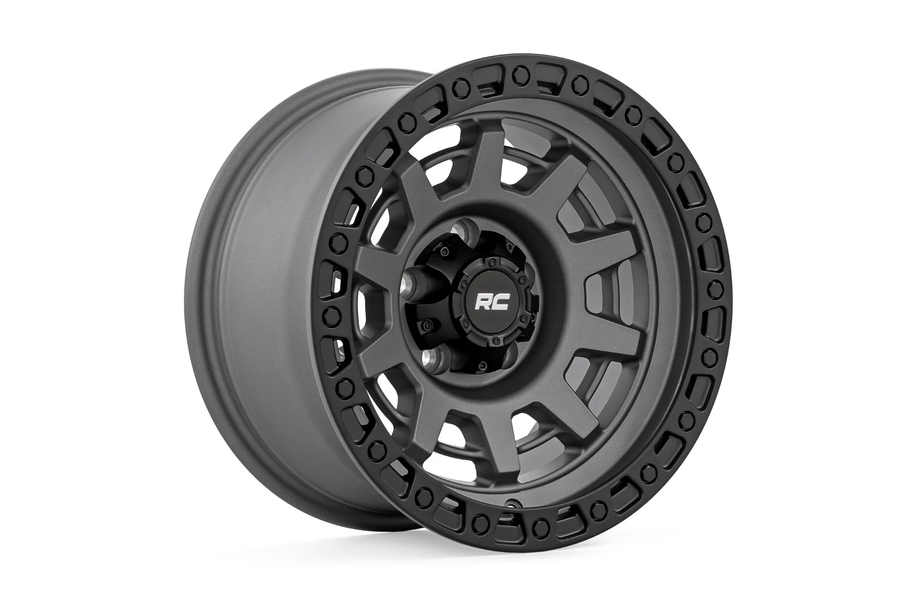 Rough Country - Rough Country 85 Series Wheel/One-Piece/Gunmetal Gray/Black/15x8/5x5.5/-19mm - Image 4