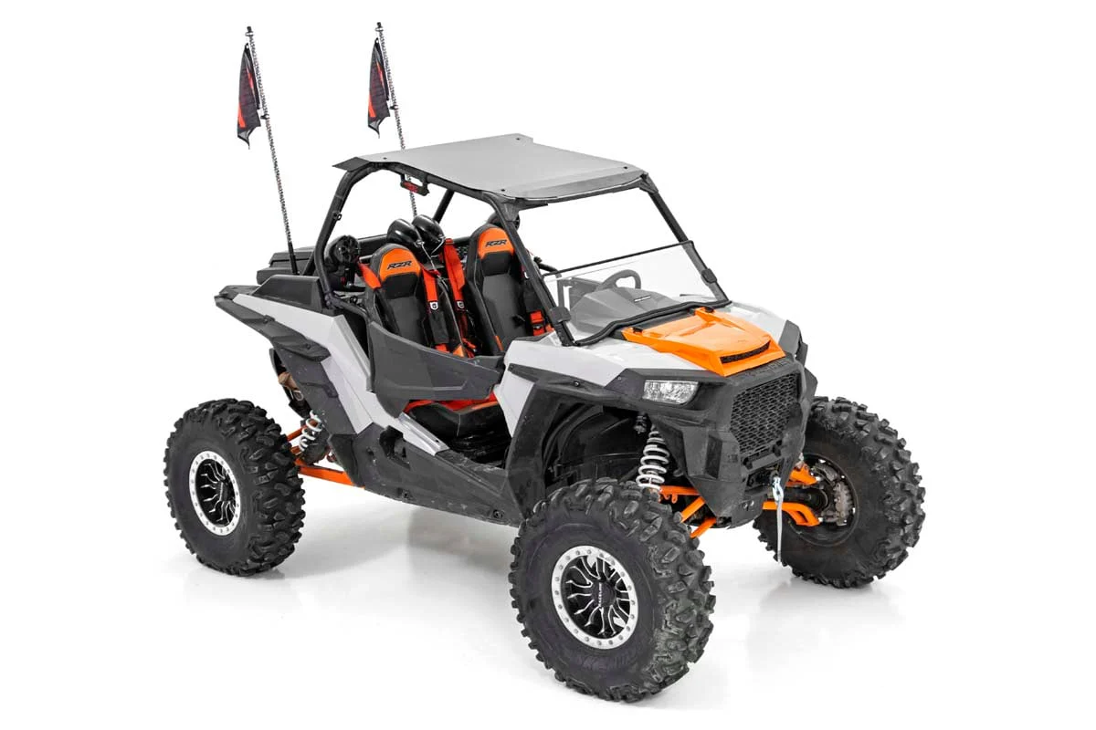 Rough Country - Whip Mount - Cage - 4' Multl-Color LED Whip Pair - Polaris RZR XP 1000 - Image 3