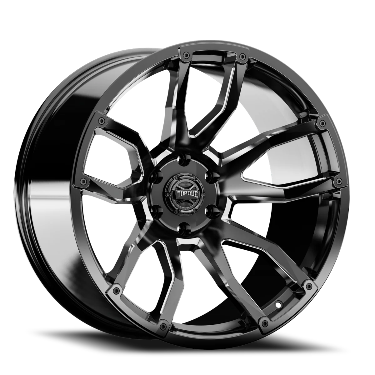 Rough Country - Torque Impact/Gloss Black w/Milled Accents/20x9/8x180/0mm - Image 3