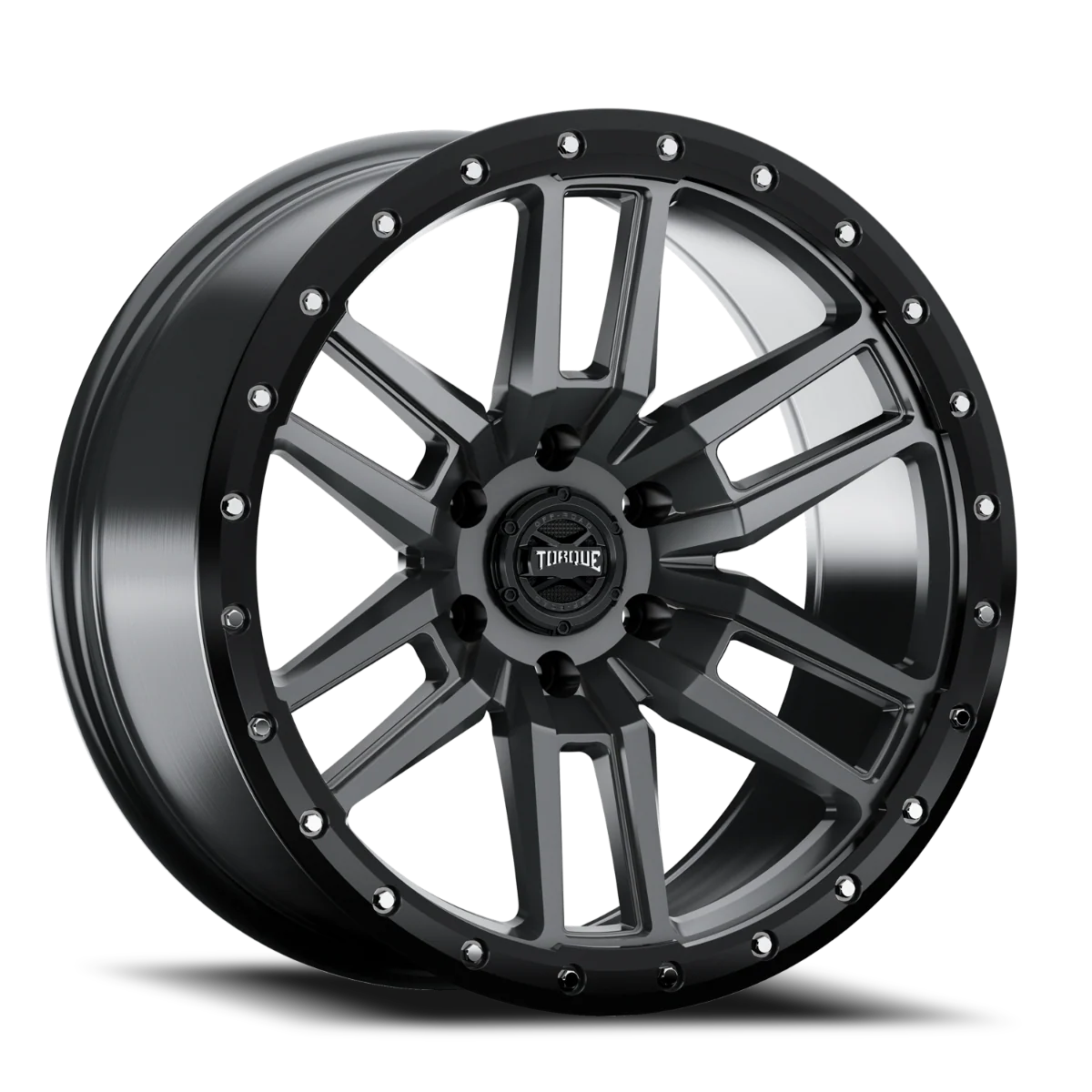 Rough Country - Torque Pritchett/Anthracite w/Black Lip/18x9/6x5.5/-12mm - Image 2
