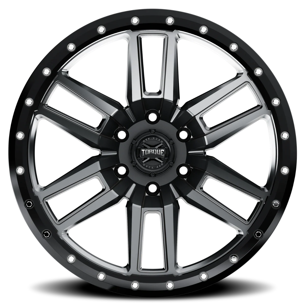 Rough Country - Torque Pritchett/Anthracite w/Black Lip/20x9/6x5.5/-12mm - Image 4