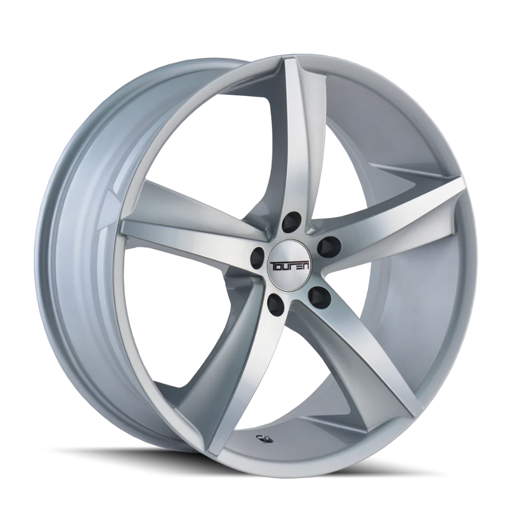 Touren - TOUREN TR72 3272 GLOSS SILVER MACHINED FACE 20X10 5-120 20MM 74.1MM