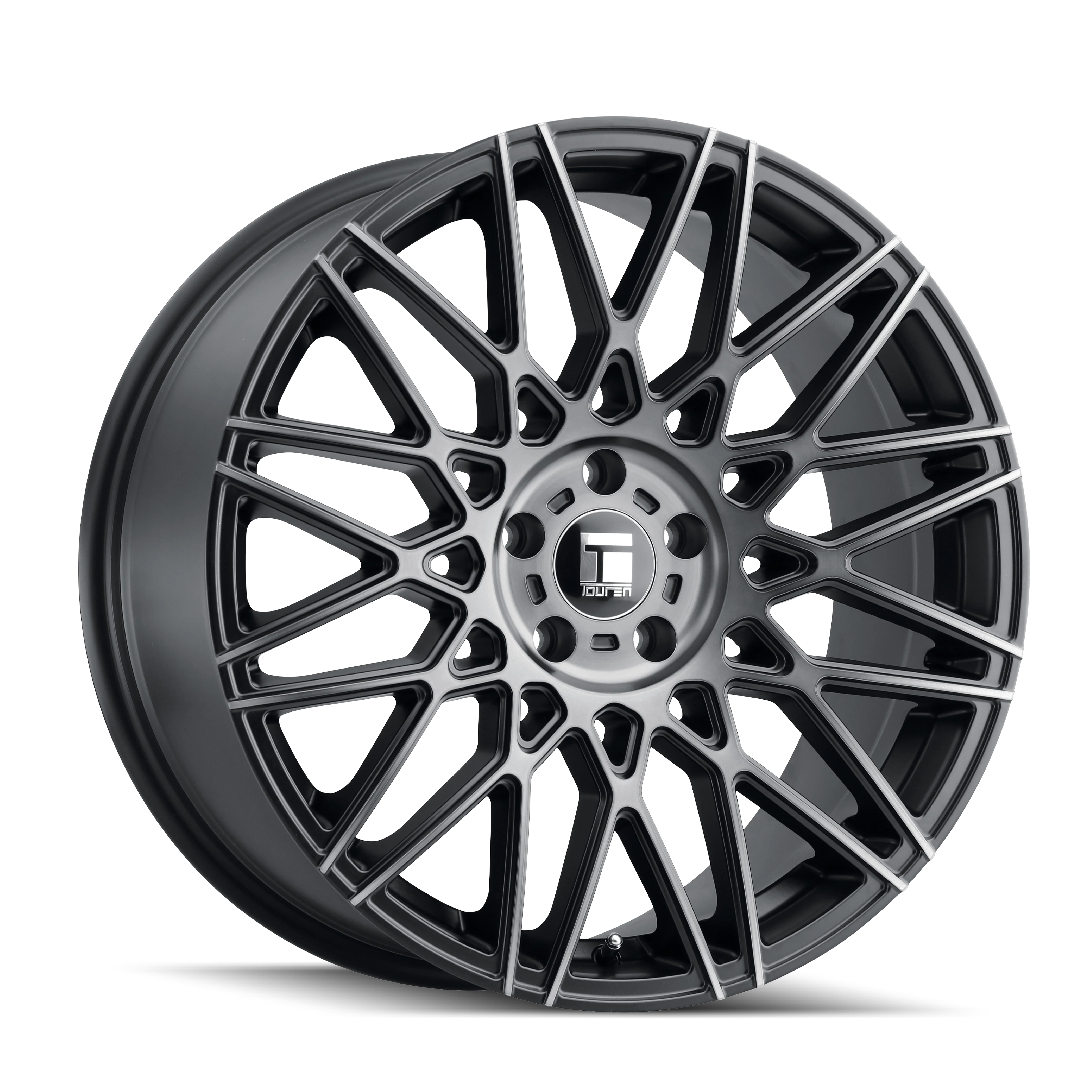 Touren - TOUREN TR78 3278 MATTE BLACK BRUSHED WITH DARK 18X8 5-108 40MM 63.5MM