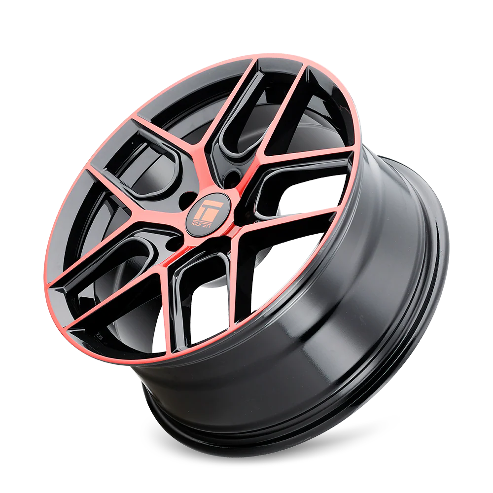 Touren - TOUREN TR79 3279 GLOSS BLACK MACHINED WITH RED 20X9 5-112 35MM 66.56MM - Image 3