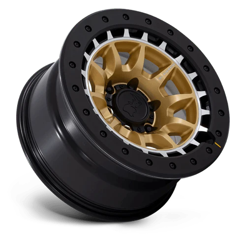 Black Rhino Wheels - TUSK 17X8.5 5X5.5 78 -10 M-GOLD-MCH - Image 2