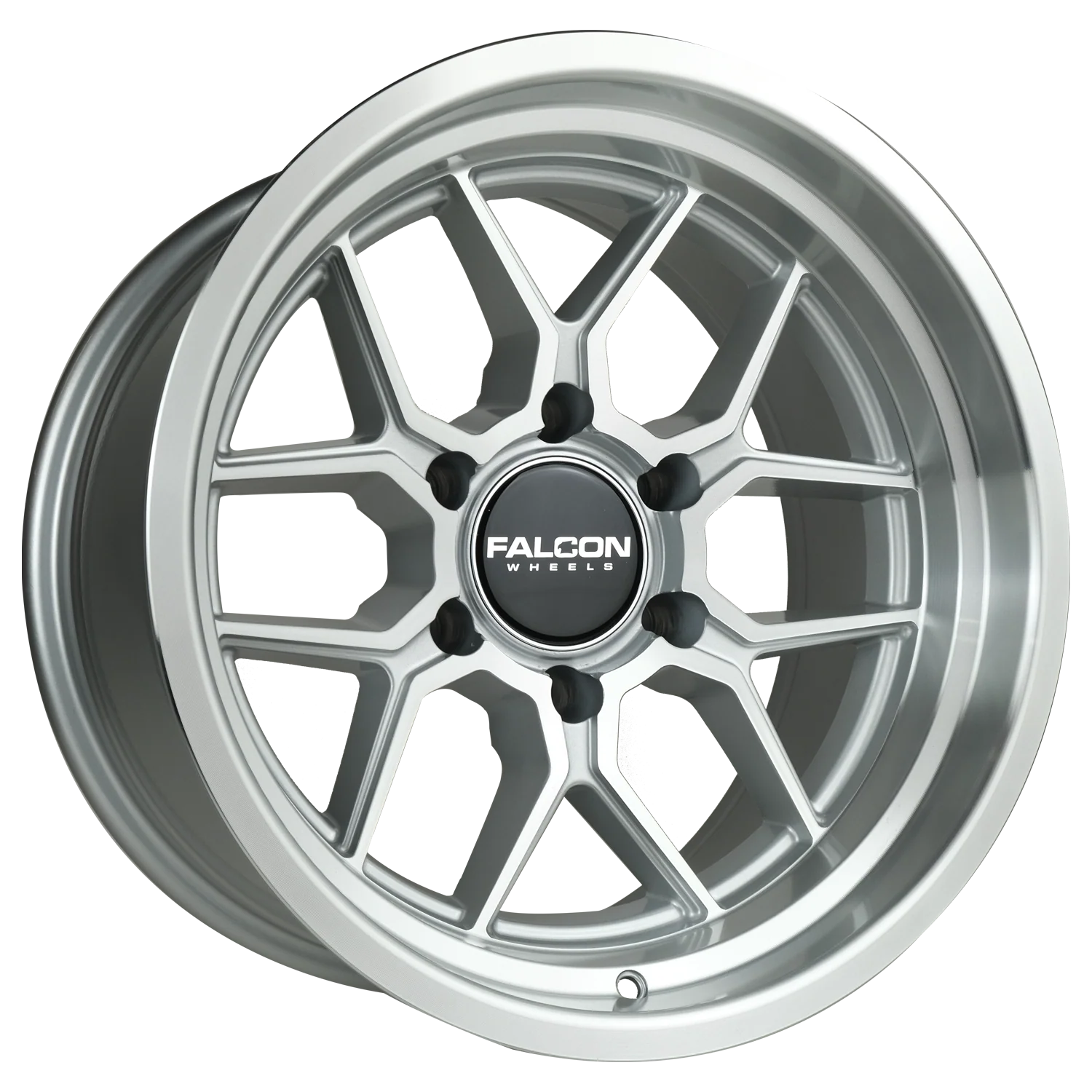 TX1 - Apollo Silver w/Machine Face & Lip 17x9