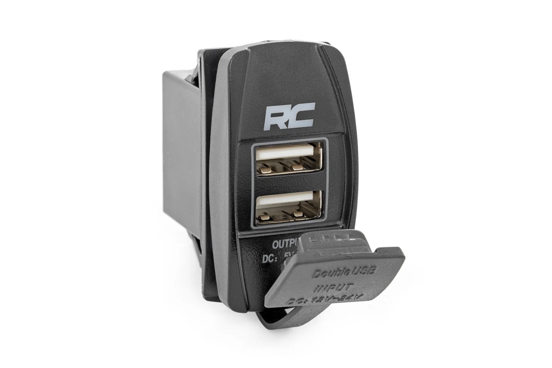Rough Country - USB Switch Insert - 2x1 with Logo - Blue Back Light - Image 5
