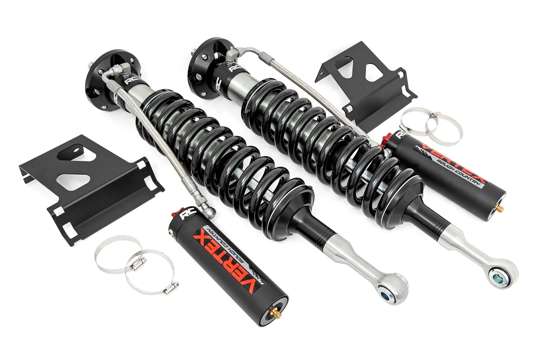 Rough Country - Vertex 2.5 Adjustable Coilovers - Front - 3.5" - Toyota Tundra 4WD (07-21)