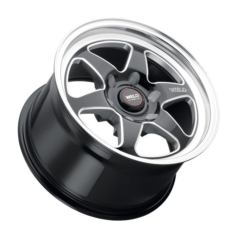 Weld S156 17x10 Ventura 6 Drag 6x135 ET42 BS7.25 Gloss BLK MIL DIA 87.1 - Image 2