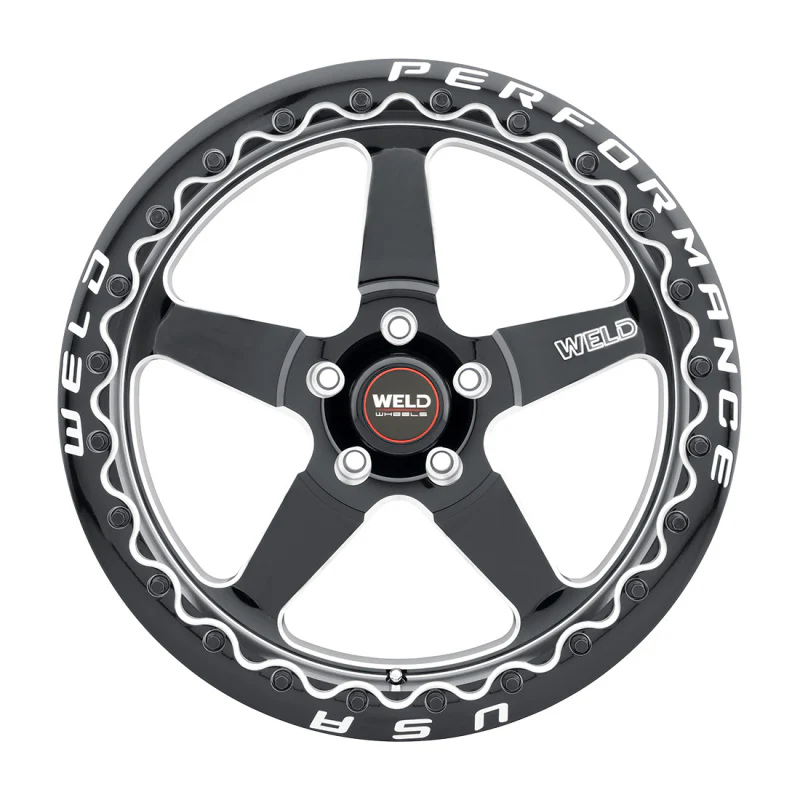 Weld S904 17x10 Ventura Bead Lock 5x120 ET42 BS7.15 Gloss BLK MIL DIA 78.1 - Image 3