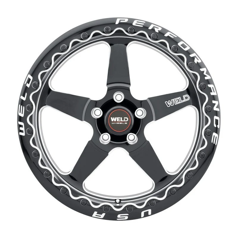 Weld S904 17x10 Ventura Beadlock 5x112 ET40 BS7.1 Gloss BLK MIL DIA 78.1 - Image 2