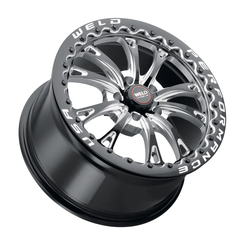 Weld S908 18X10 Belmont Drag Beadlock 5X114.3 ET30 BS6.70 Gloss Black MIL Dia 78.1 - Image 3