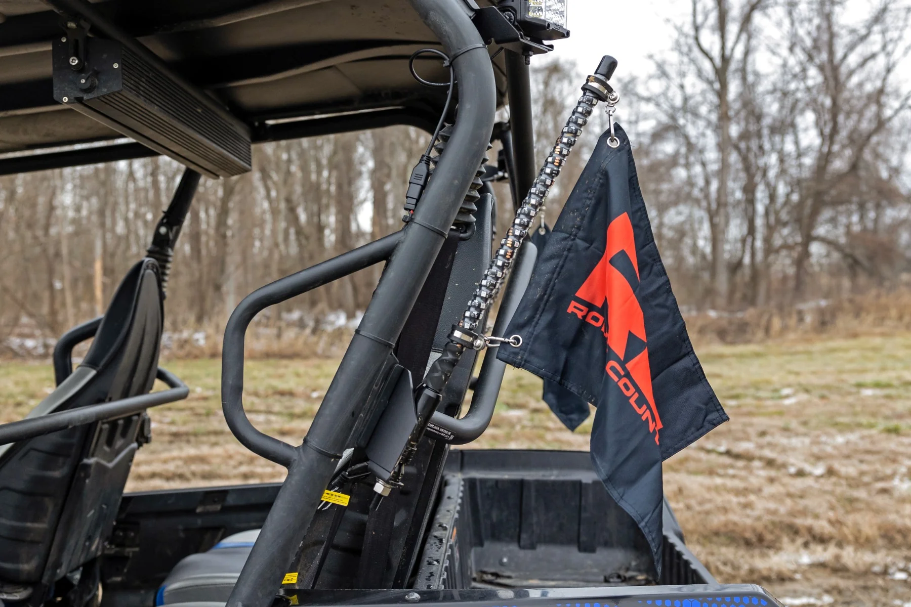 Rough Country - Whip Mount - Cage - 4' Multl-Color LED Whip Pair - Kawasaki Teryx4 800 - Image 12